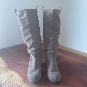 Nordstroms Brass Plum BP gen leather slouch boots